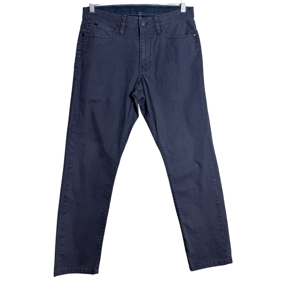 English Laundry Pants 32x29 Charcoal Office Everyday Chino Stretch 5-Pocket